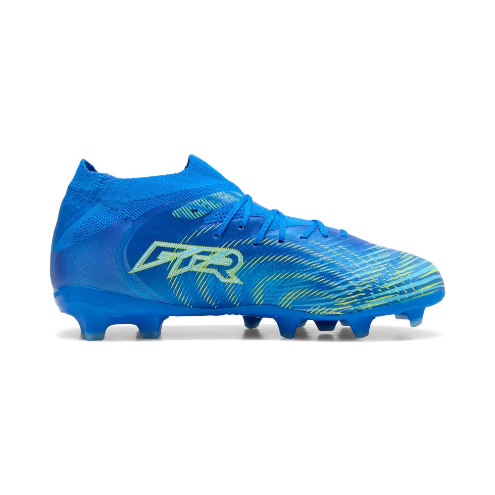 Puma FUTURE 9 PRO FG/AG Fußballschuhe Kinder – Ultra Blue / White / Luminous Blue / Black