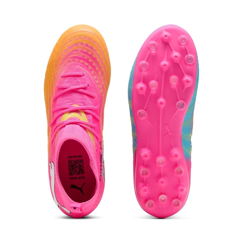 Puma FUTURE 9 MATCH MG Jr Fußballschuhe Kinder – Poison Pink/Aqua/White Puma FUTURE 9 MATCH MG Jr Fußballschuhe Kinder – Poison Pink/Aqua/White