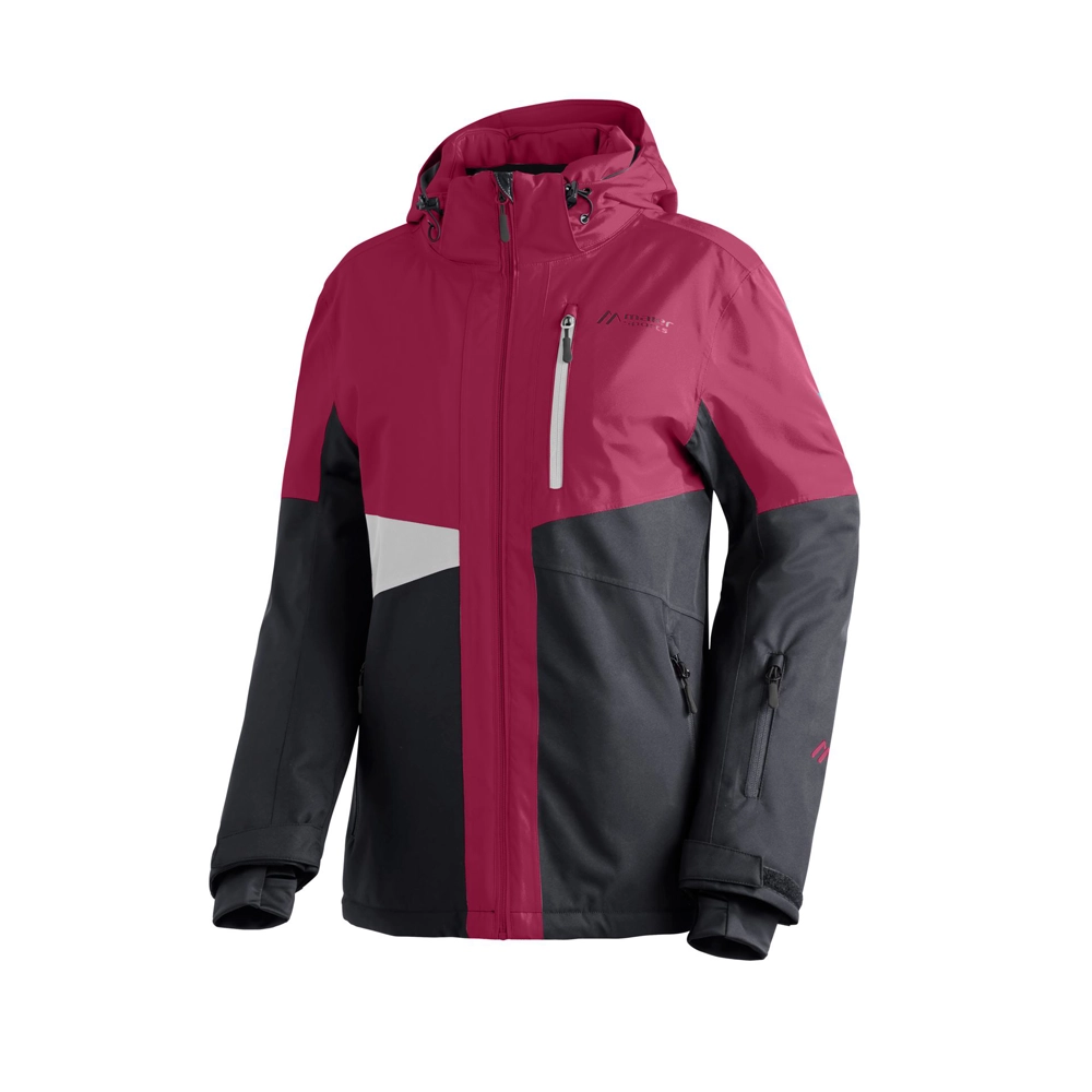 Maier Sports VIDI Damen Skijacke - black/raspberry/white