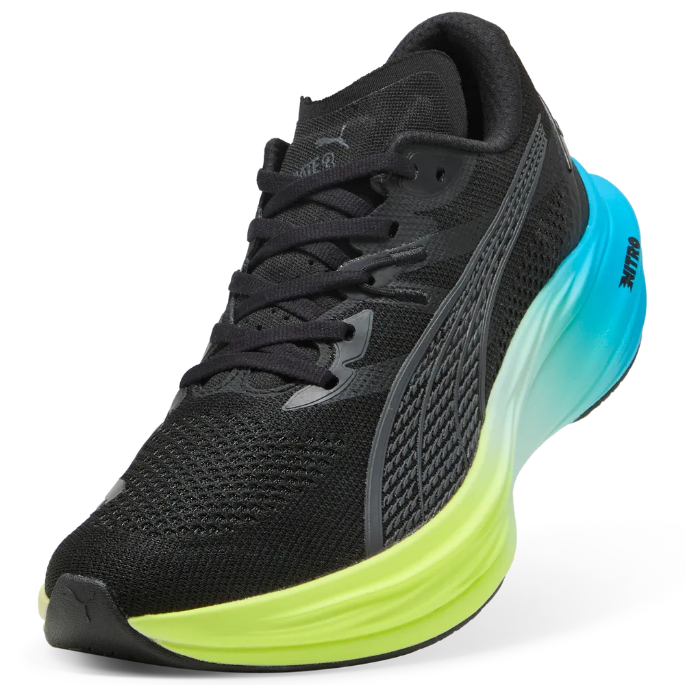 Puma Deviate NITRO™ 3 - Black/Speed Blue - Laufschuhe für Herren