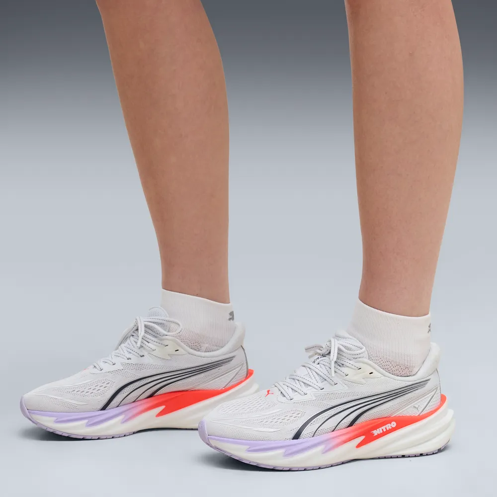 Puma Velocity NITRO™ 5 Laufschuhe für Damen – White/Ultra Red/Light Lavender Puma Velocity NITRO™ 5 Laufschuhe für Damen – White/Ultra Red/Light Lavender