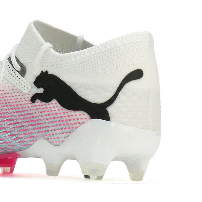 Puma FUTURE 7 ULTIMATE Low FG/AG Fussballschuh - white poison pink