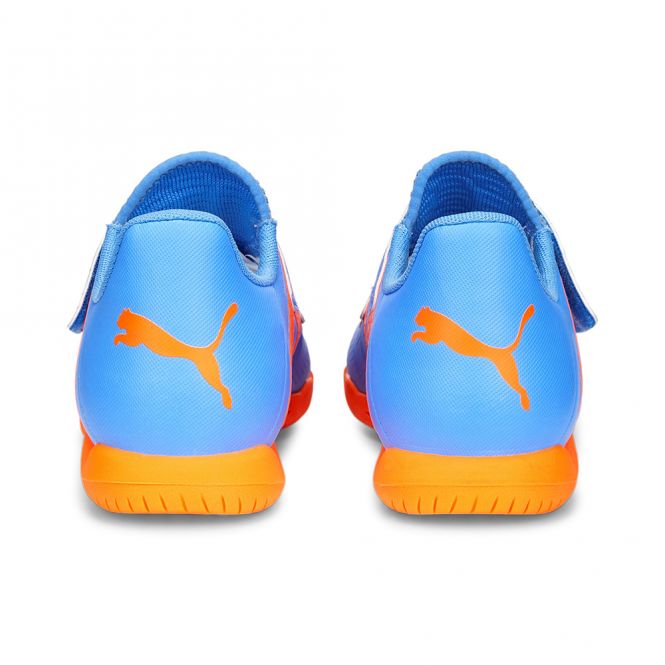 Puma FUTURE PLAY IT V JR Hallenschuh - blue glimmer white ultra orange Puma FUTURE PLAY IT V JR Hallenschuh - blue glimmer white ultra orange