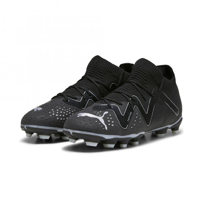 Puma FUTURE PRO FG/AG JR Fussballschuh - black silver Puma FUTURE PRO FG/AG JR Fussballschuh - black silver