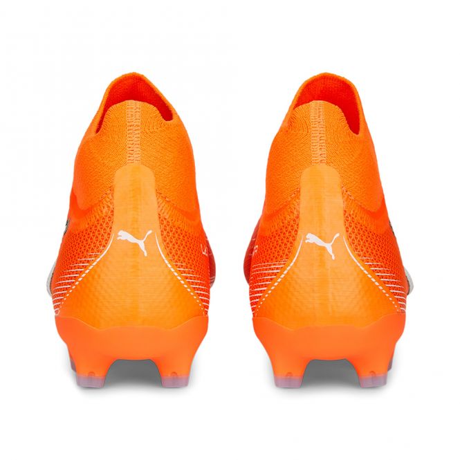 Puma ULTRA MATCH+ LL FG/AG Fussballschuh - ultra orange white blue glimmer