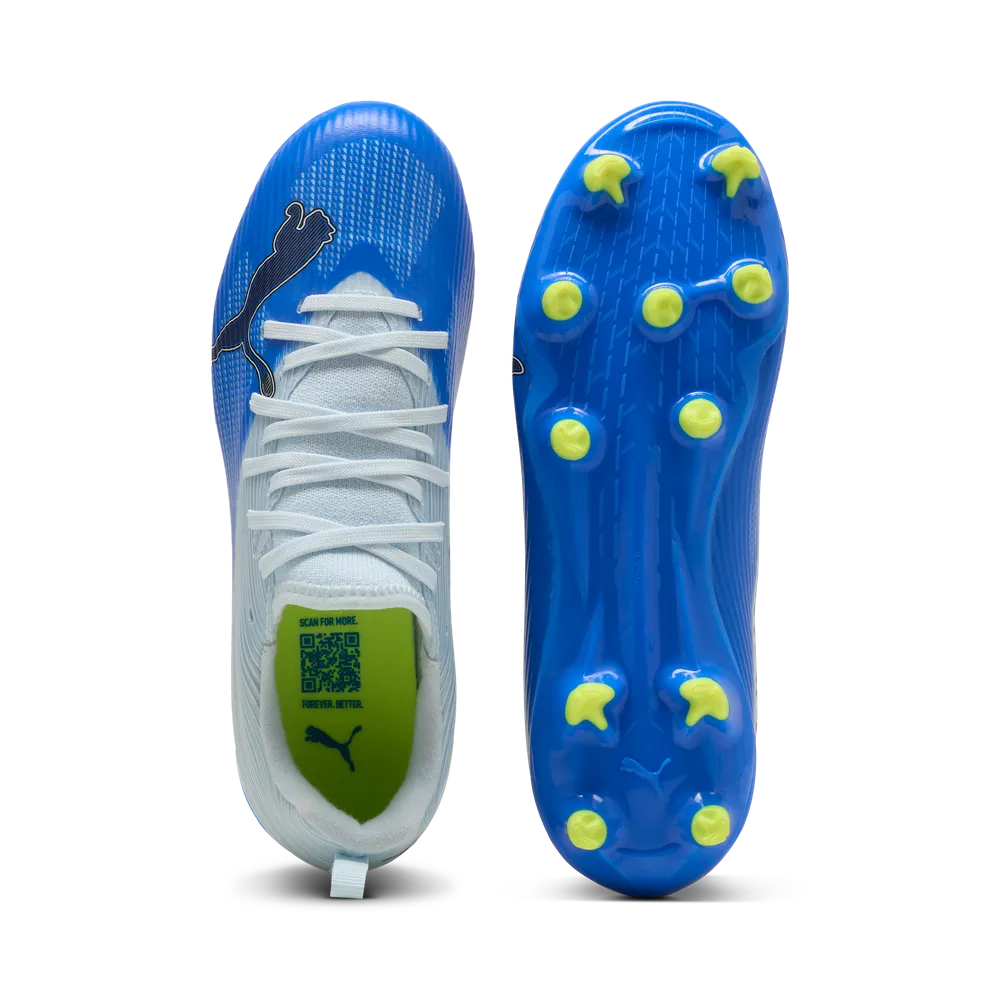 Puma ULTRA 7 MATCH FG/AG Fußballschuhe Kinder – Ultra Blue / Icy Blue / Black / Lime Squeeze