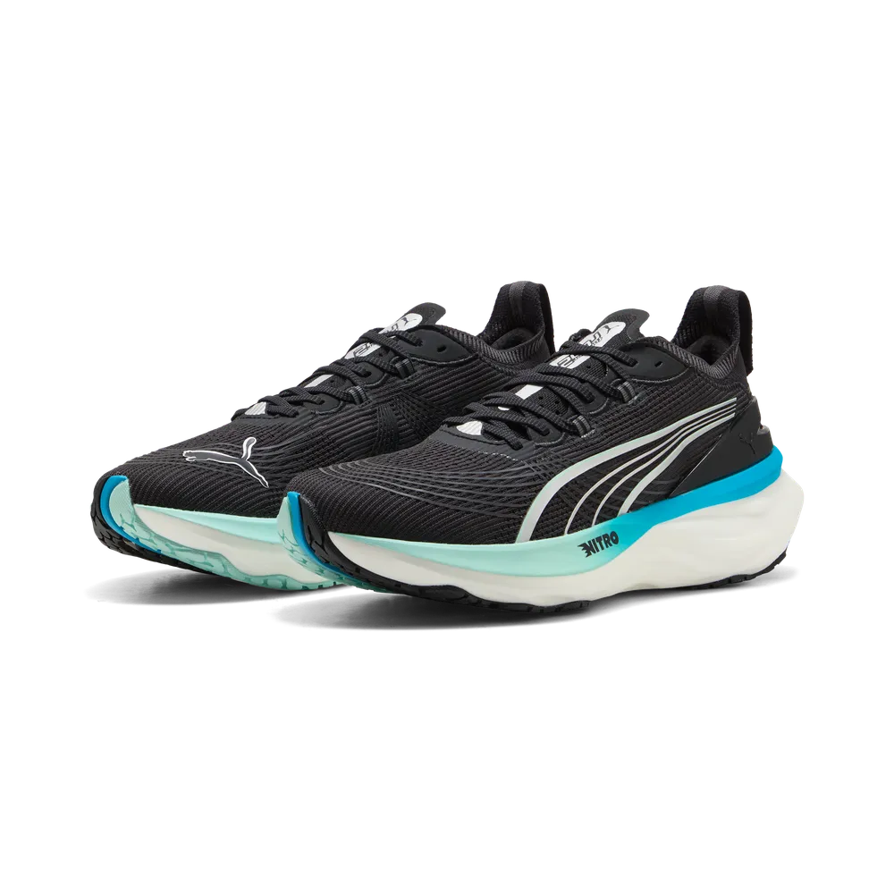 Puma ForeverRun NITRO™ 2 - Black/Speed Blue - Laufschuhe für Herren