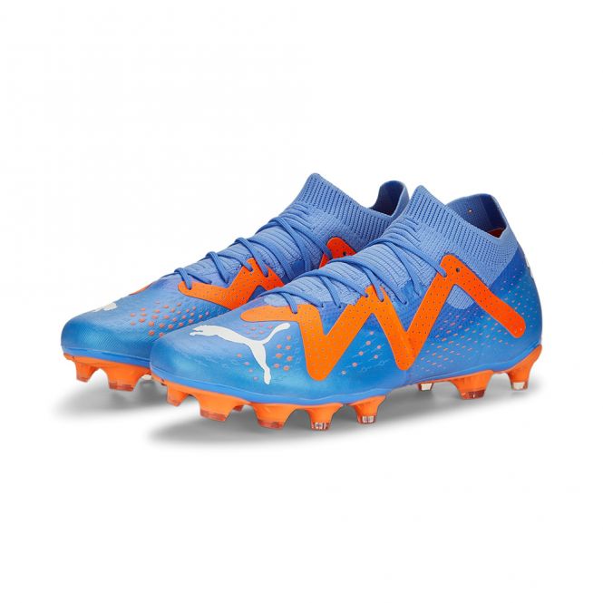 Puma FUTURE MATCH FG/AG Fussballschuh - Blue Glimmer White Ultra Orange Puma FUTURE MATCH FG/AG Fussballschuh - Blue Glimmer White Ultra Orange