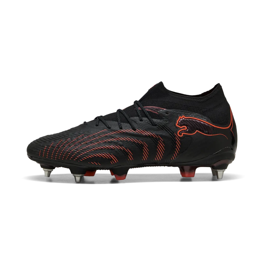 Puma FUTURE 9 ULTIMATE MxSG Fußballschuhe – Black/Glowing Red/Strong Grey