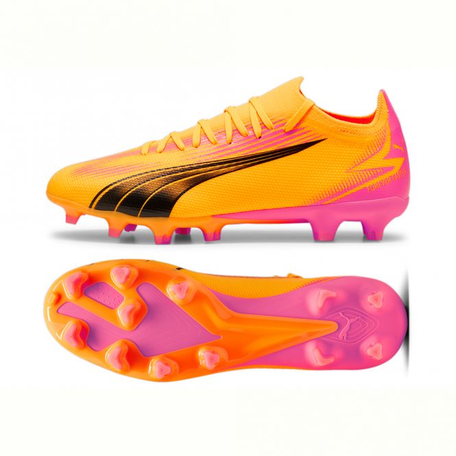 Puma ULTRA MATCH FG/AG Fussballschuh - Sun Stream/Black Sunset Glow Puma ULTRA MATCH FG/AG Fussballschuh - Sun Stream/Black Sunset Glow