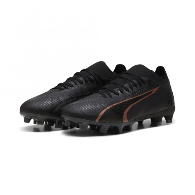 Puma ULTRA MATCH FG/AG Fussballschuh - black copper rose Puma ULTRA MATCH FG/AG Fussballschuh - black copper rose