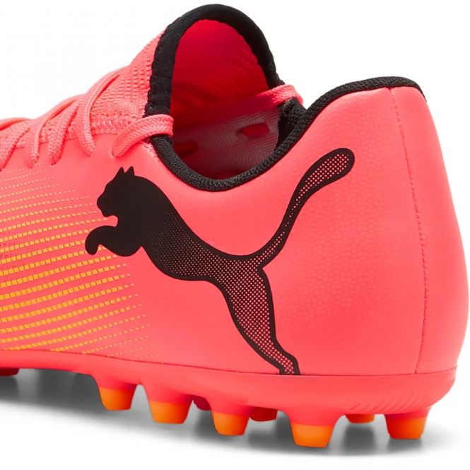 Puma FUTURE PLAY MG Rasen + Kunstrasenschuh - sunset glow/black/sun stream