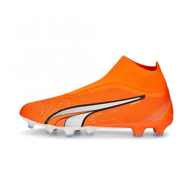 Puma ULTRA MATCH+ LL FG/AG Fussballschuh - ultra orange white blue glimmer Puma ULTRA MATCH+ LL FG/AG Fussballschuh - ultra orange white blue glimmer