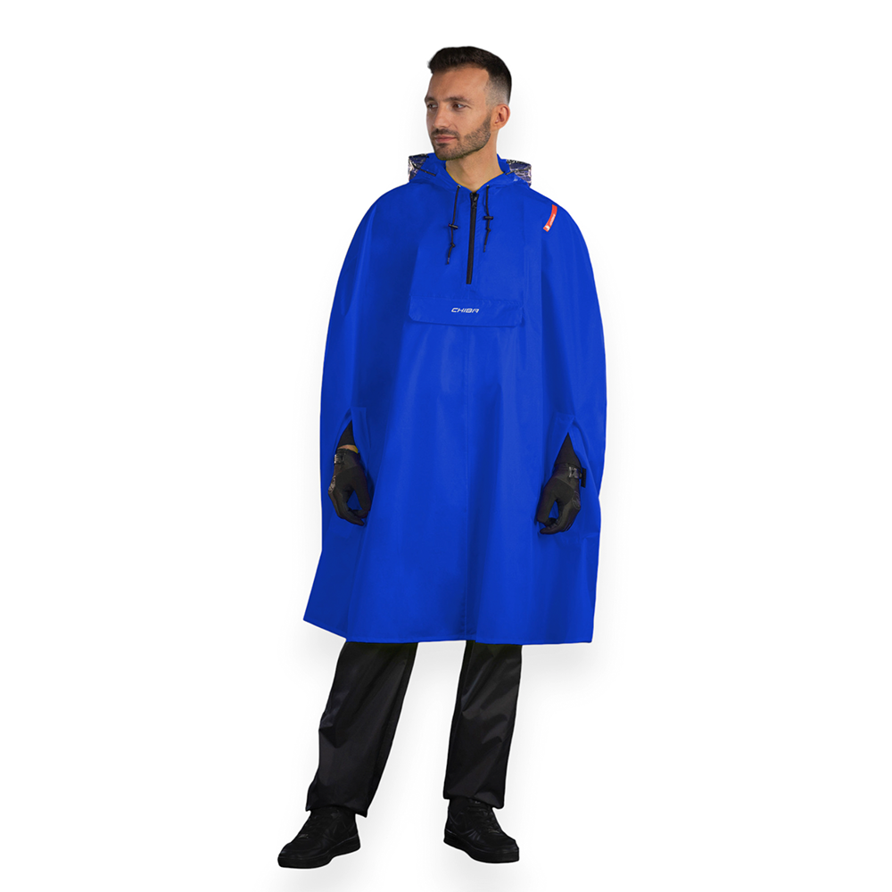 chiba Regenponcho - Royal Blau chiba Regenponcho - Royal Blau