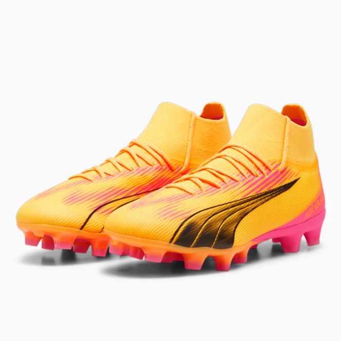 Puma ULTRA PRO FG/AG Fussballschuh - Sun Stream Black-Sunset Glow