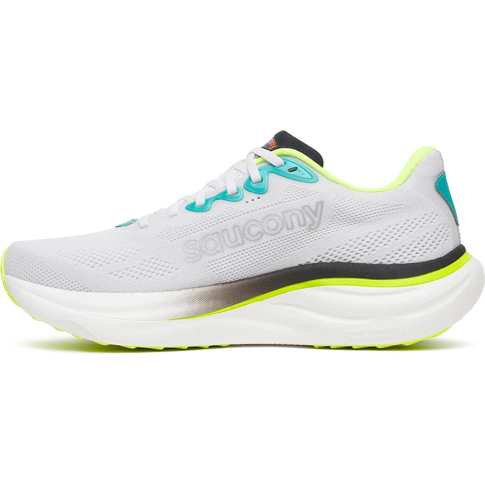Saucony Ride 19 Herren Neutral-Laufschuh - White | Citron