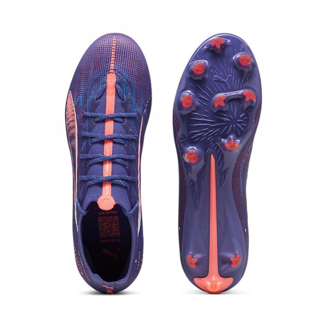 Puma ULTRA 5 PRO FG/AG Fussballschuh - Lapis Lazuli/White Sunset Glow