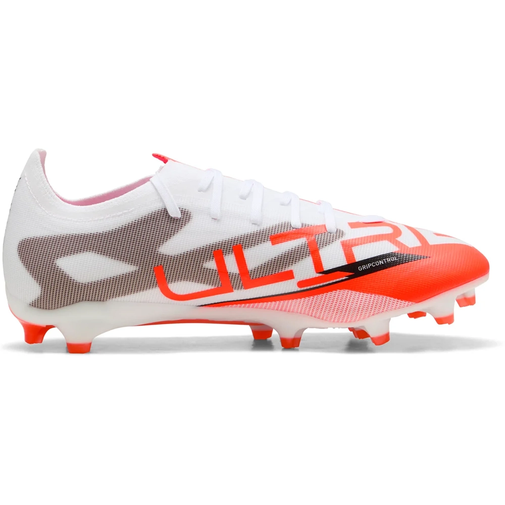 Puma ULTRA 5 MATCH FG/AG Fußballschuhe – White/Black/Glowing Red Puma ULTRA 5 MATCH FG/AG Fußballschuhe – White/Black/Glowing Red
