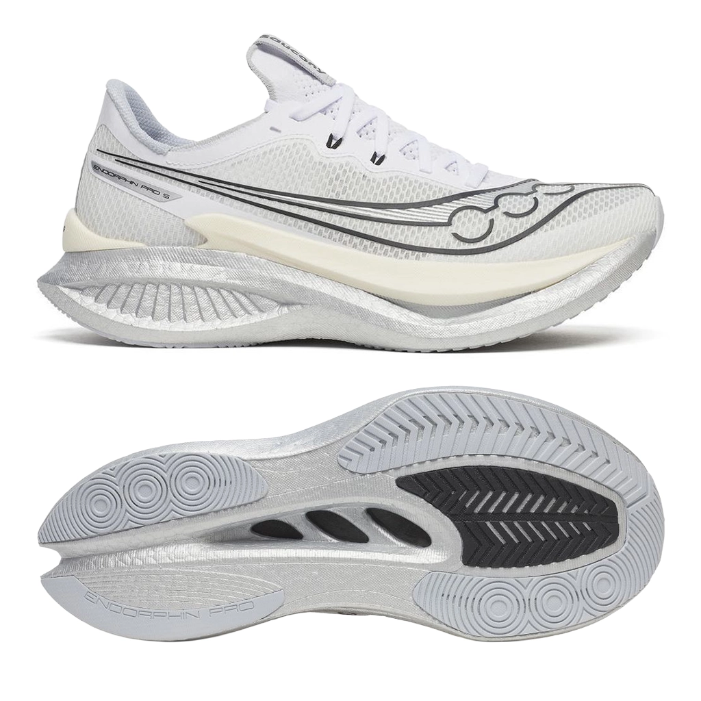 Saucony Endorphin Pro 5 Herren Neutral-Laufschuh – White | Black Saucony Endorphin Pro 5 Herren Neutral-Laufschuh – White | Black