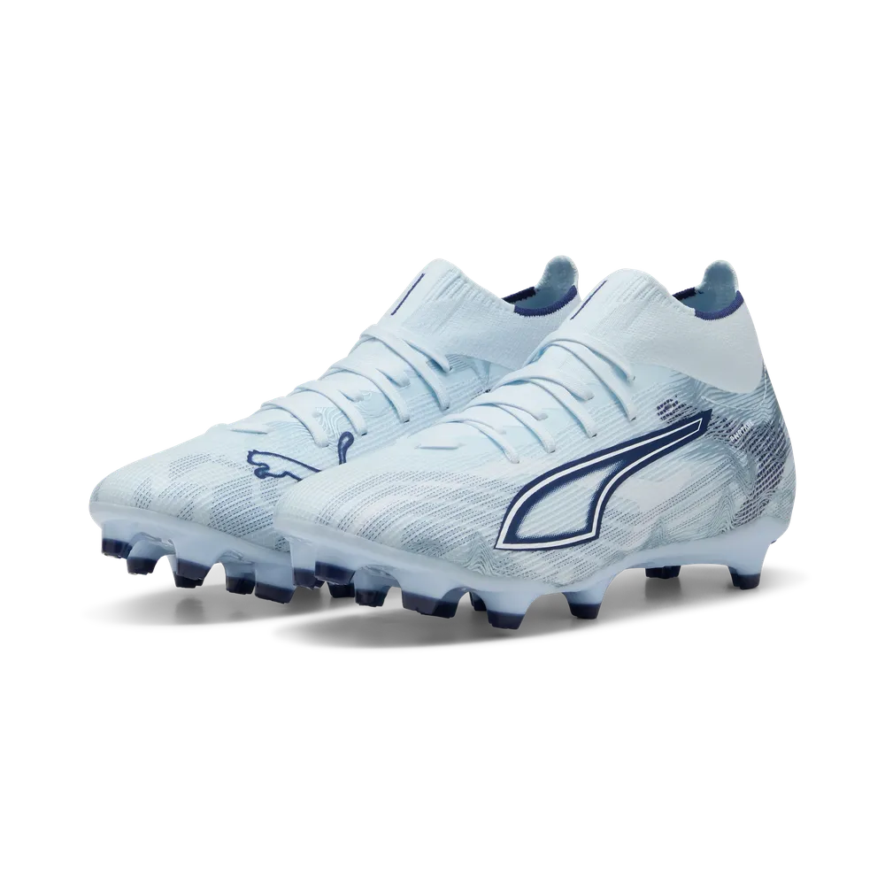 Puma ULTRA 6 MATCH+ FG/AG Damen Fußballschuhe – Icy Blue/White/Blue Jewel