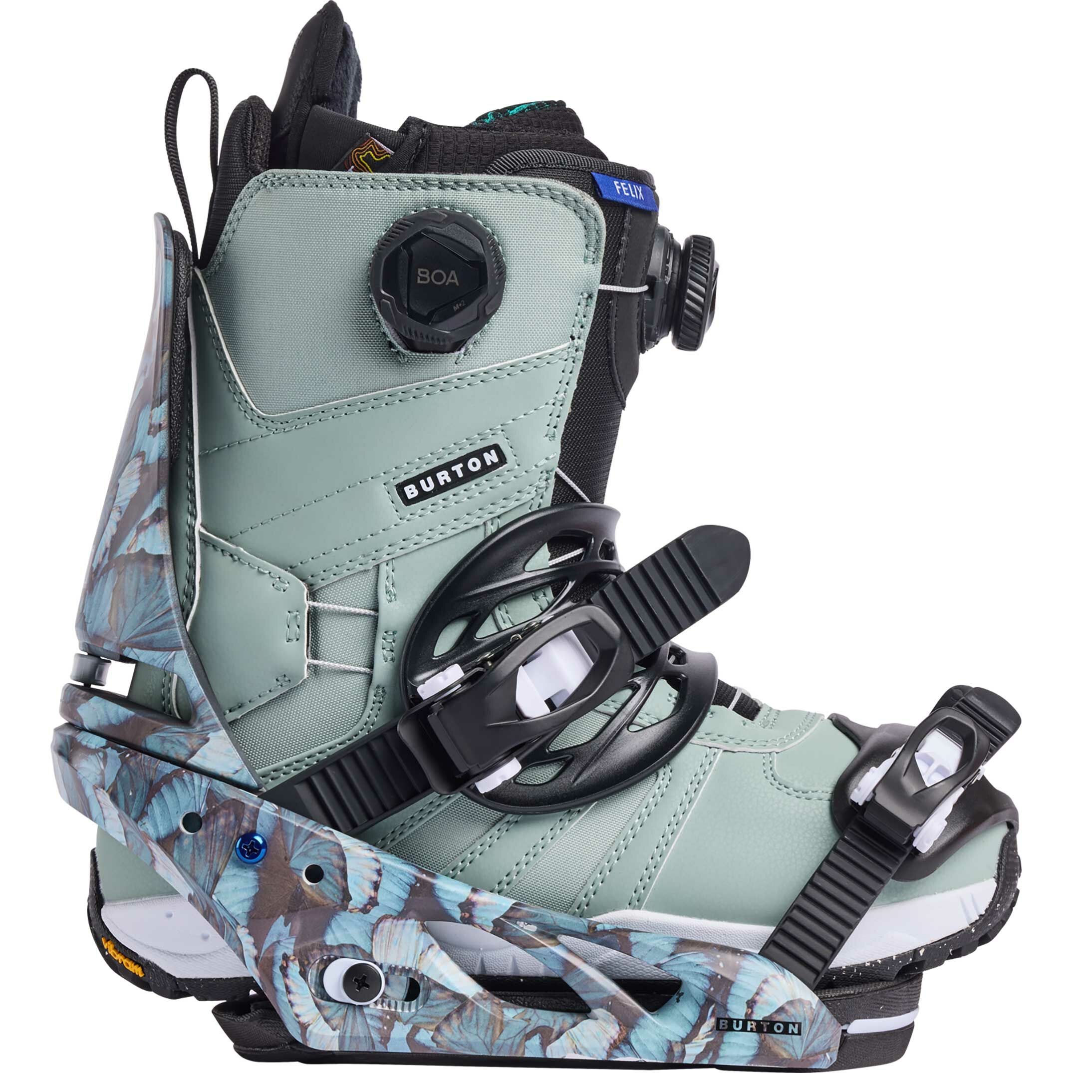 Burton Lexa Re:Flex Damen Snowboardbindung - Blue Butterflies 2025 