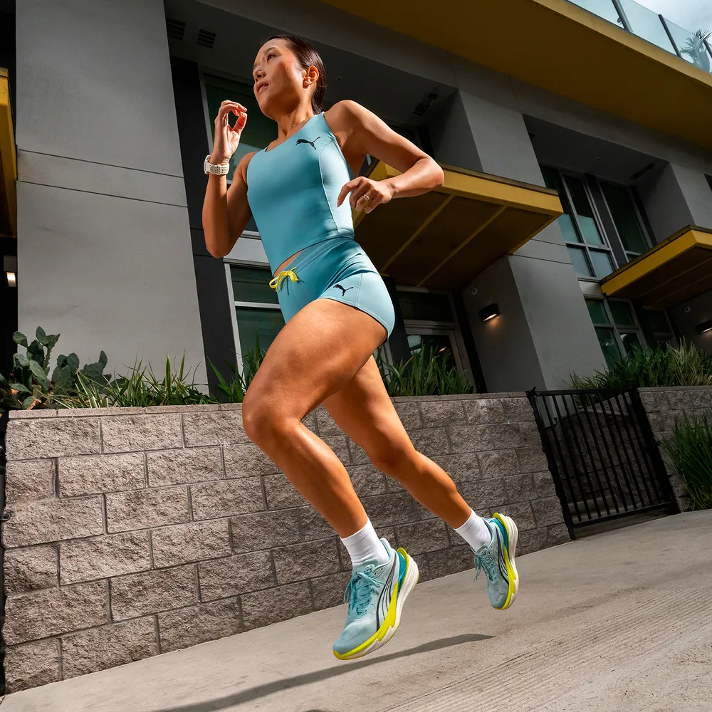 Puma Deviate NITRO™ 4 - Fresh Water/Nitro Blue - Laufschuhe für Damen