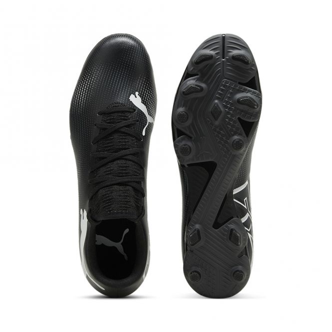 Puma FUTURE 7 PLAY FG/AG Fussballschuh - black white Puma FUTURE 7 PLAY FG/AG Fussballschuh - black white