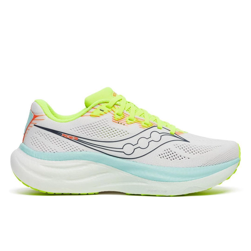 saucony Ride 19 Damen Neutral-Laufschuh - White | Splash saucony Ride 19 Damen Neutral-Laufschuh - White | Splash