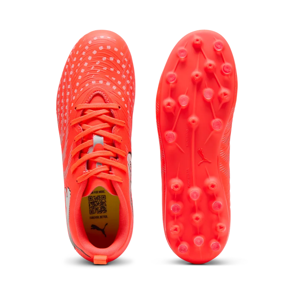 Puma FUTURE 9 PLAY MG Jr Fußballschuhe Kinder – Glowing Red/White/Black/Sliver Puma FUTURE 9 PLAY MG Jr Fußballschuhe Kinder – Glowing Red/White/Black/Sliver