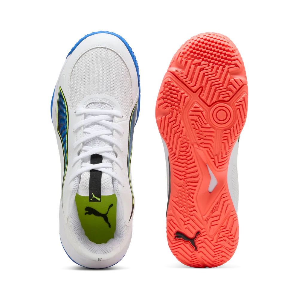 PUMA Accelerate Jr 4 Game On White/Red/Blue - Handballschuhe Kinder PUMA Accelerate Jr 4 Game On White/Red/Blue - Handballschuhe Kinder