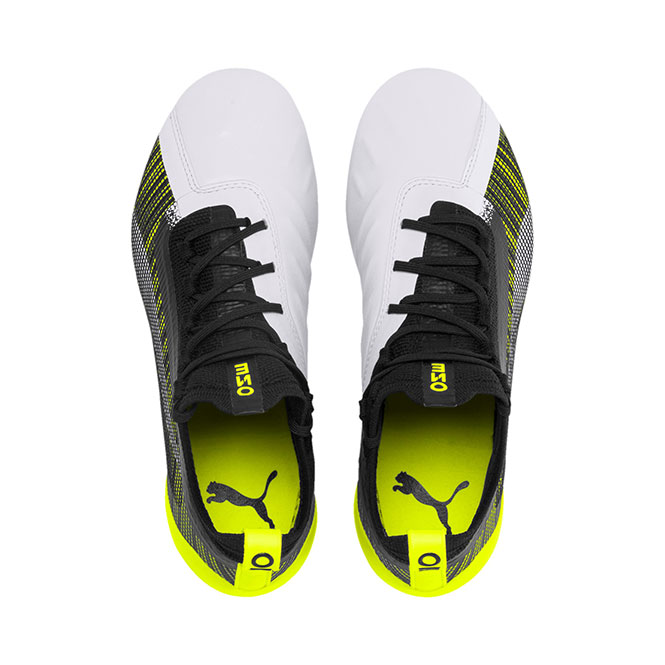 Puma One 5.1 FG/AG Jr Gelb Schwarz Weiß