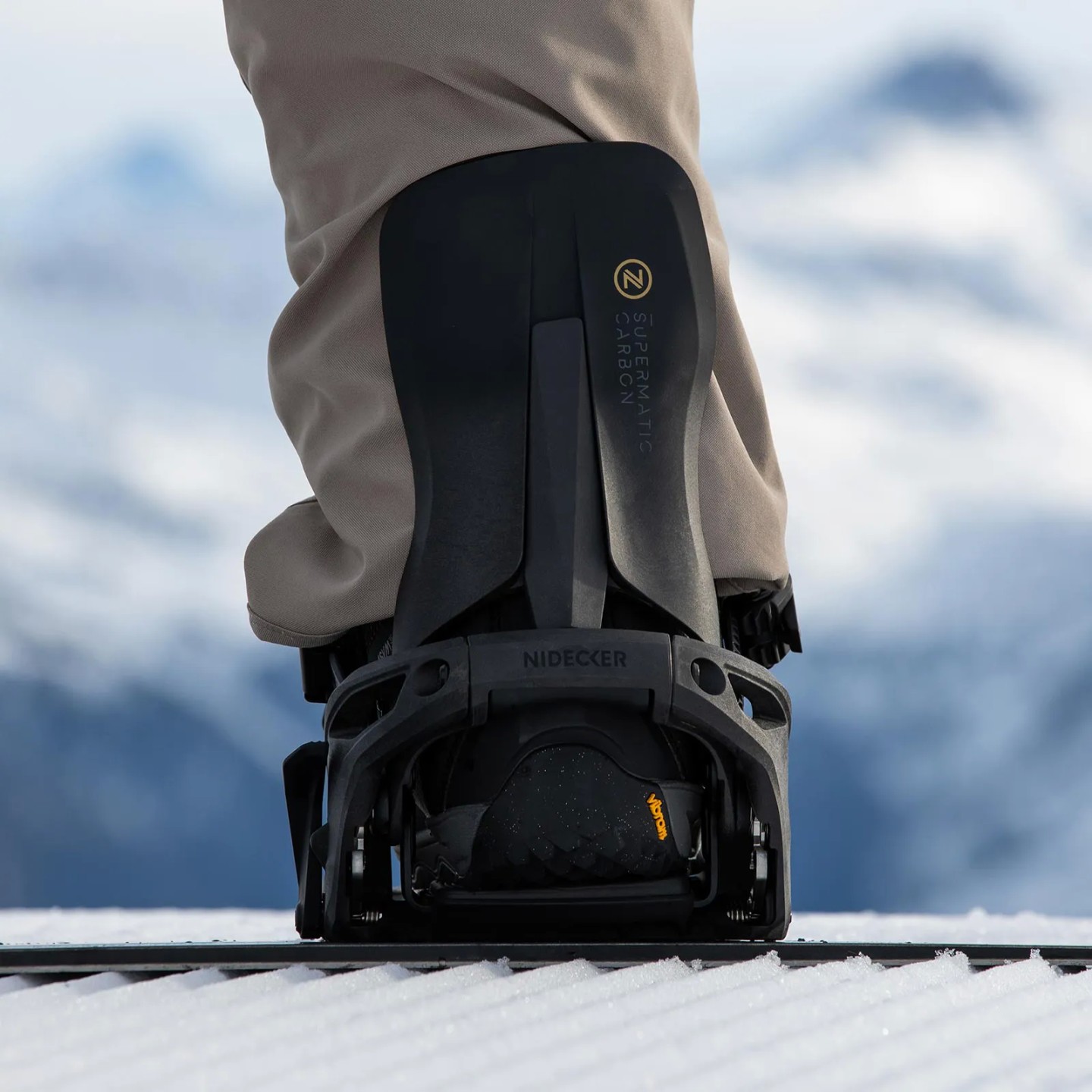 Nidecker Carbon Supermatic® Snowboard-Bindung black 2025 Nidecker Carbon Supermatic® Snowboard-Bindung black 2025