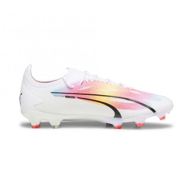 Puma ULTRA ULTIMATE FG/AG Fussballschuh - white black fire red Puma ULTRA ULTIMATE FG/AG Fussballschuh - white black fire red