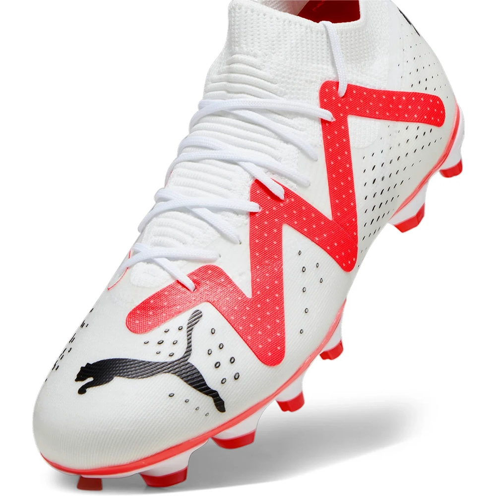 Puma FUTURE MATCH FG/AG Fussballschuh - White/Black/Fire Orchid Puma FUTURE MATCH FG/AG Fussballschuh - White/Black/Fire Orchid