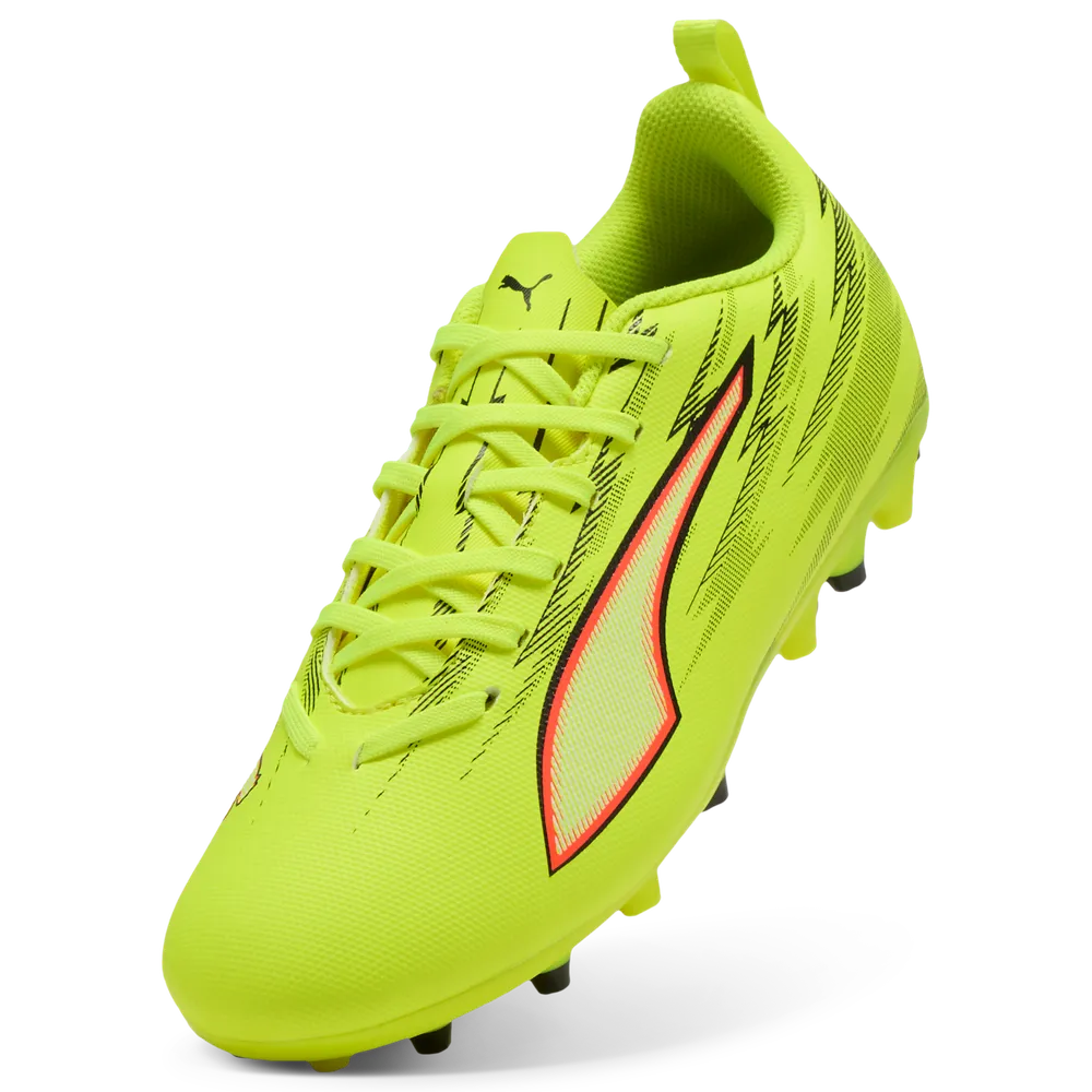 Puma ULTRA 6 PLAY MG Jr Fußballschuhe Kinder- Yellow Alert/Black/Red/Lime