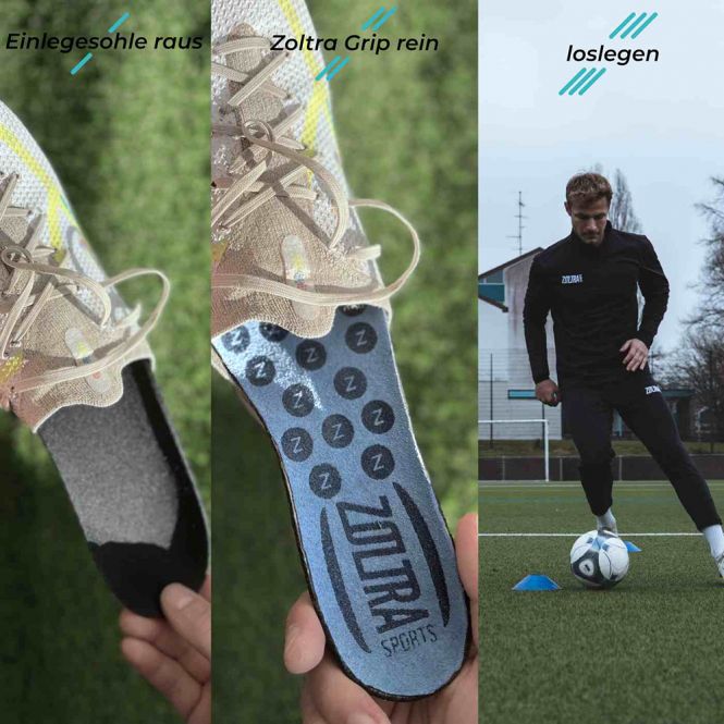 ZOLTRA GRIP FUSSBALL- EINLEGESOHLEN SCHWARZ ZOLTRA GRIP FUSSBALL- EINLEGESOHLEN SCHWARZ