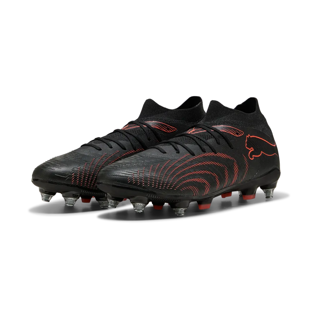 Puma FUTURE 9 MATCH MxSG Fußballschuhe – Black/Glowing Red/Strong Grey