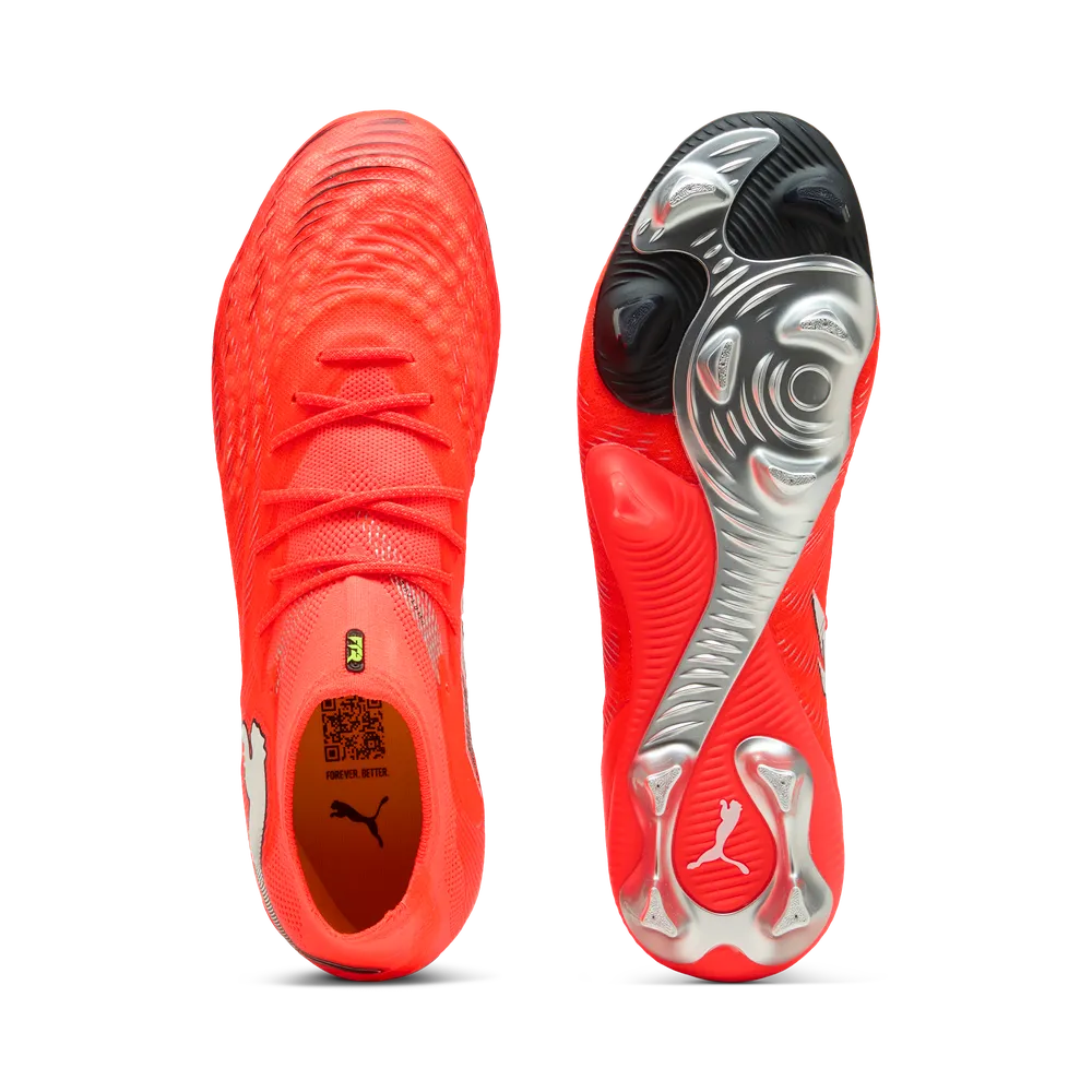 Puma FUTURE 9 ULTIMATE FG Fußballschuhe – Glowing Red/White/Black/Sliver