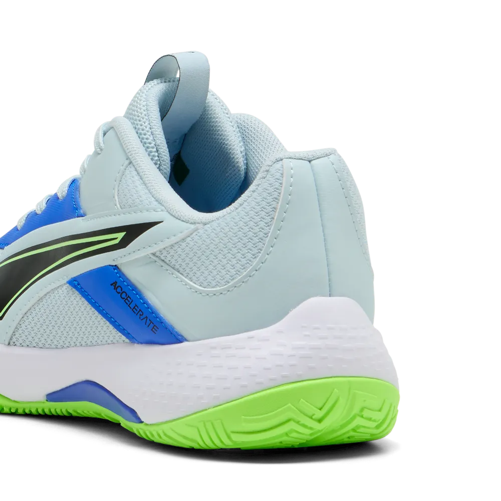 PUMA Accelerate Jr 5 Hallenschuhe Kinder - Aqua/White/Green PUMA Accelerate Jr 5 Hallenschuhe Kinder - Aqua/White/Green