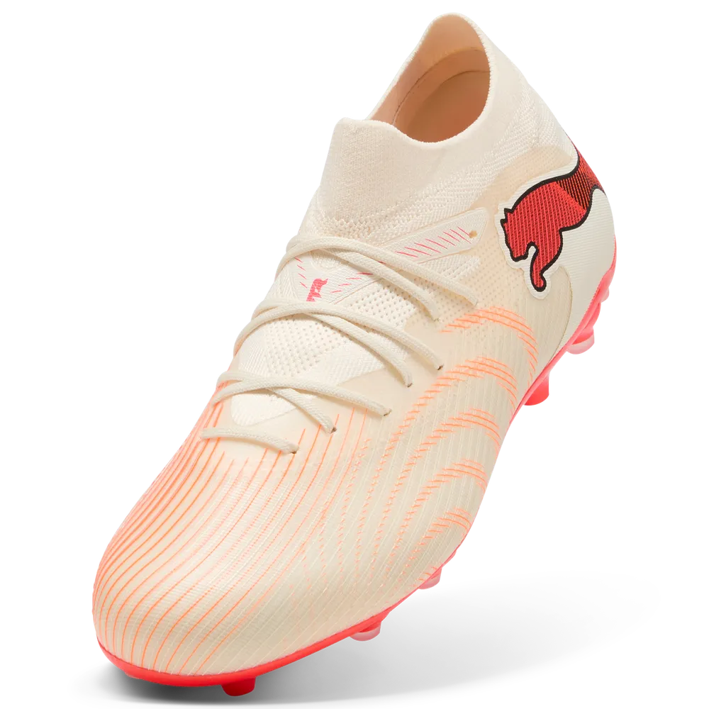 Puma FUTURE 9 MATCH MG Fußballschuhe – Sugared Almond / White Ultra Red / Black