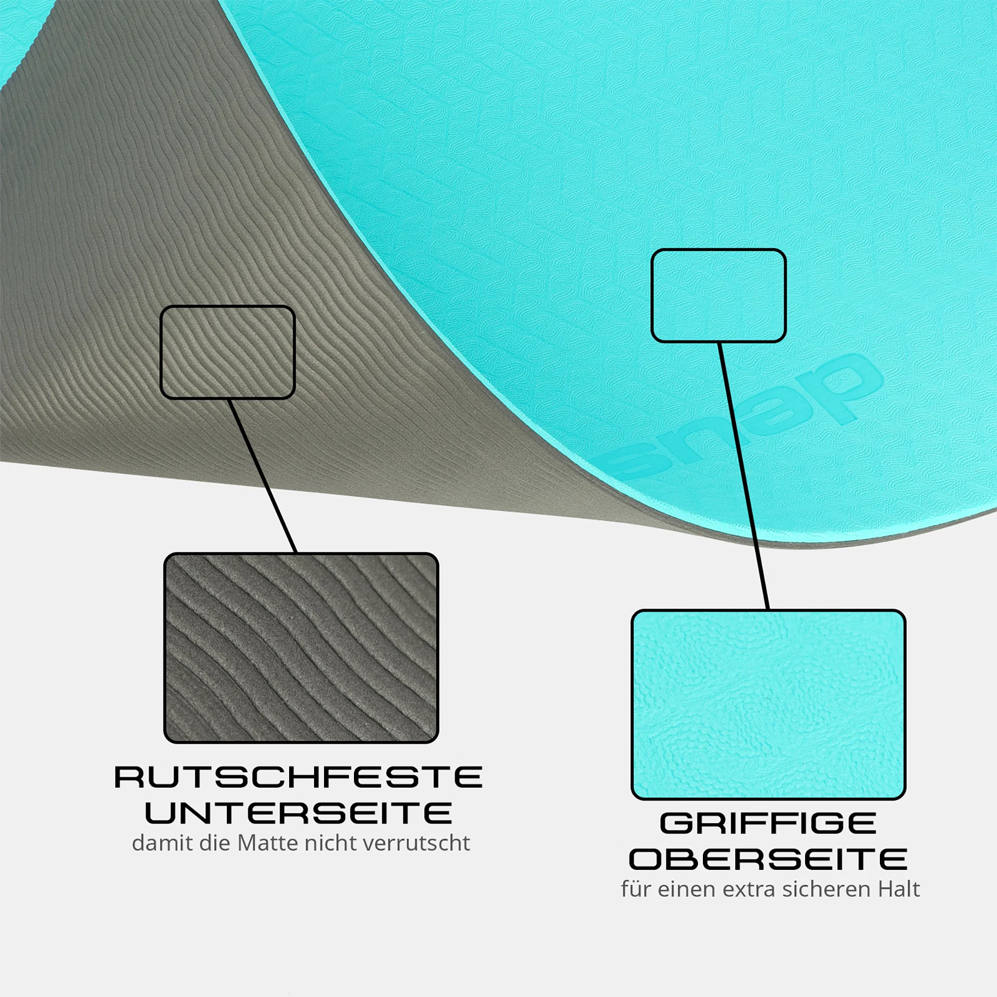 Deuser® Yoga Matte TPE - verschiedene Farben