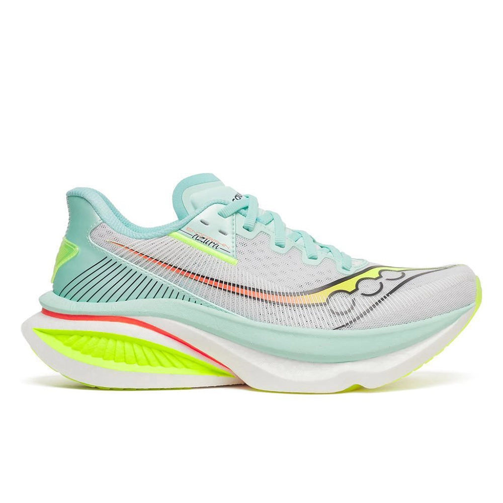 saucony Endorphin Azura Damen Neutral-Laufschuh - White | Splash saucony Endorphin Azura Damen Neutral-Laufschuh - White | Splash