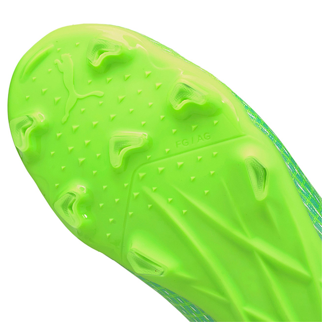Puma ULTRA 2.3 FG/AG Jr. Fussballschuh - Green Glare Elektro Aqua Spellbound