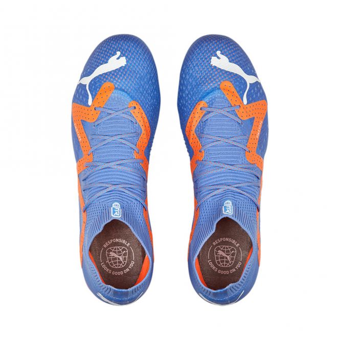 Puma FUTURE ULTIMATE FG/AG Fussballschuh - Blue Glimmer White Ultra Orange Puma FUTURE ULTIMATE FG/AG Fussballschuh - Blue Glimmer White Ultra Orange