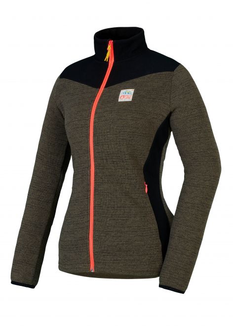 Picture Wakay Damen Midlayer Jacke - kaki schwarz