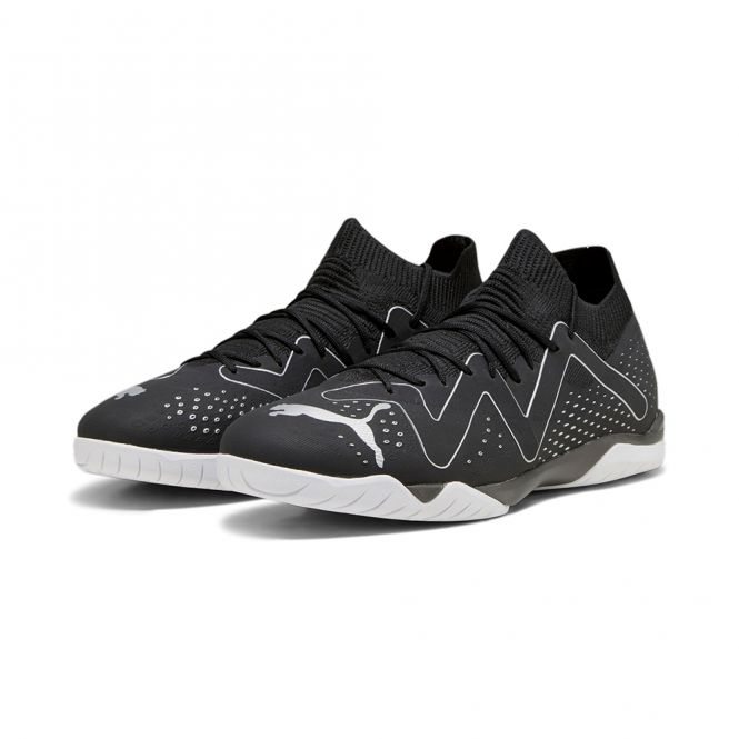 Puma FUTURE MATCH IT Hallenschuh - black silver Puma FUTURE MATCH IT Hallenschuh - black silver