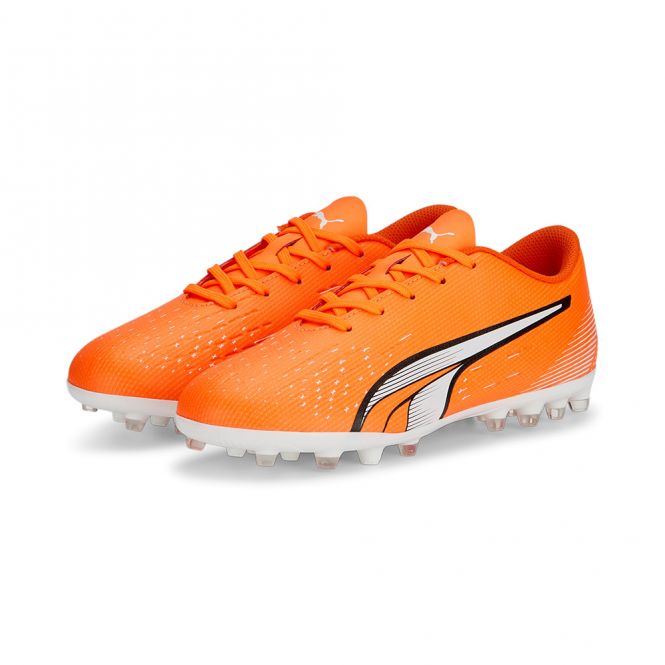 Puma ULTRA PLAY MG JR Rasen + Kunstrasenschuh - orange white blue glimmer Puma ULTRA PLAY MG JR Rasen + Kunstrasenschuh - orange white blue glimmer