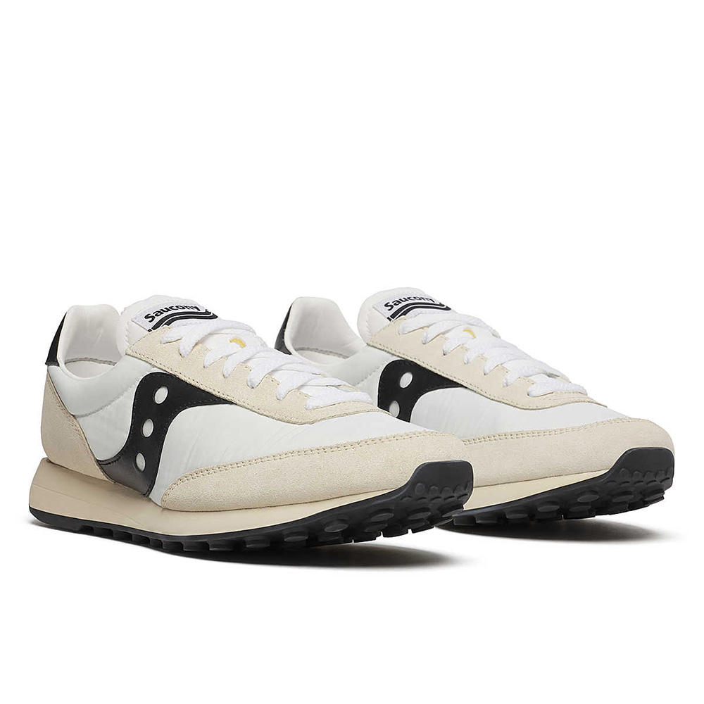 Saucony Trainer 80 Unisex Sneaker - Classic | White | Black Saucony Trainer 80 Unisex Sneaker - Classic | White | Black