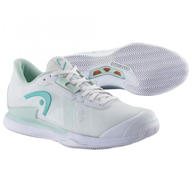 Head Sprint Pro 3.5 Clay Damen Tennisschuh - Weiss/Grün 2023 Head Sprint Pro 3.5 Clay Damen Tennisschuh - Weiss/Grün 2023