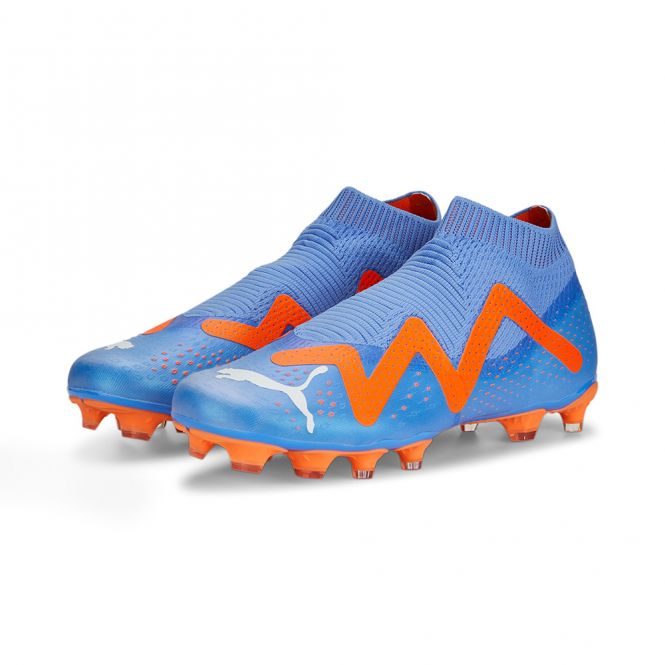 Puma FUTURE MATCH+ LL FG/AG Fussballschuh - Blue Glimmer White Ultra Orange Puma FUTURE MATCH+ LL FG/AG Fussballschuh - Blue Glimmer White Ultra Orange